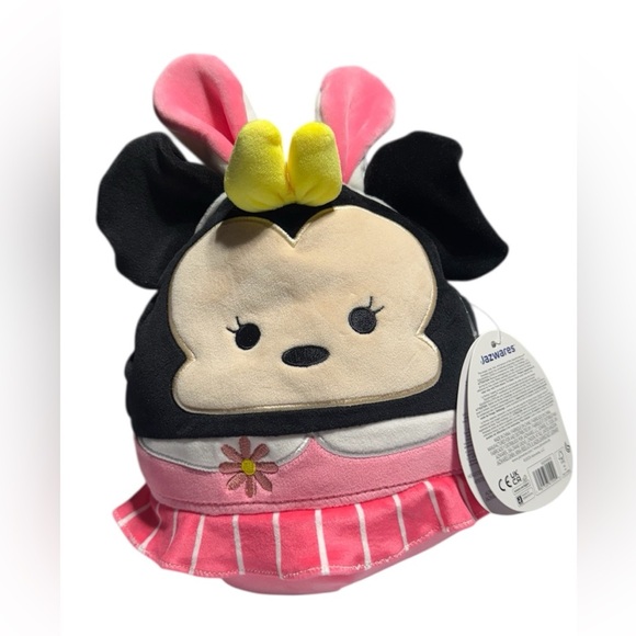 NWT Easter Squishmallow Disney Minnie in Pink Dress Bunny Ears 8" Jazwares - Picture 2 of 6